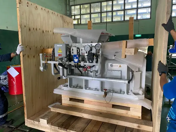 New gearbox for the Tarum Timur electric pump No.3