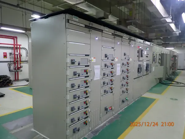 Switchgear line-up for the redundancy project at Utilities Plaju