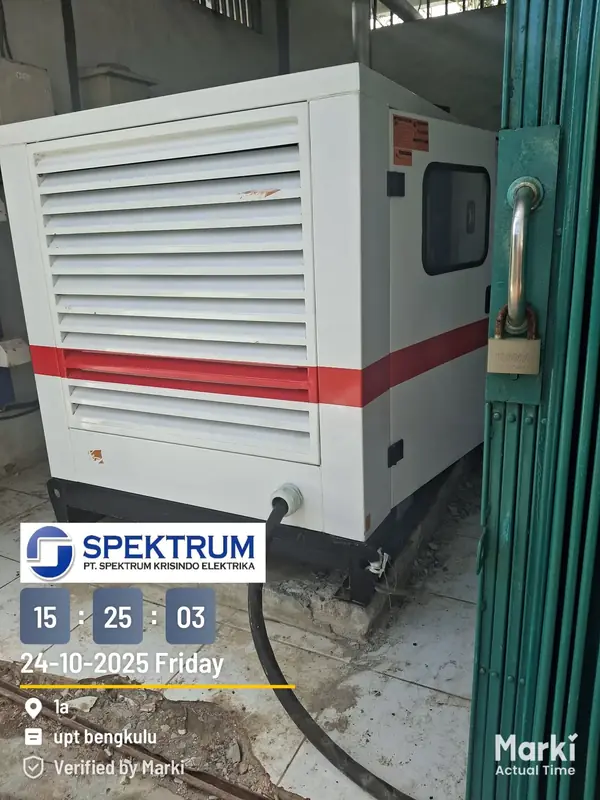 Genset terpasang untuk PLN UPT Bengkulu