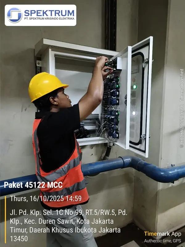 MCC panel installation