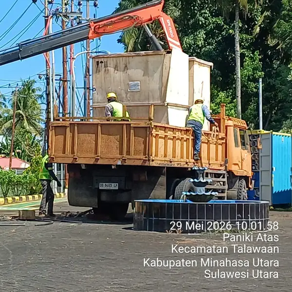 Unloading on site