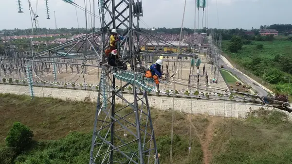 Pekerjaan mekanikal elektrikal untuk SUTT 150 kV Garuda Sakti